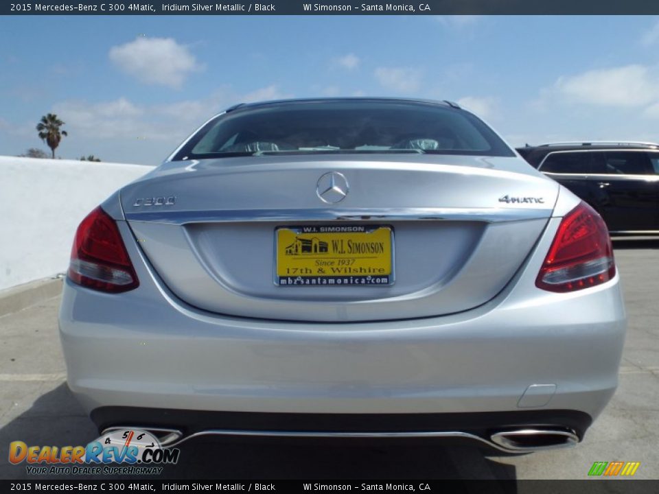 2015 Mercedes-Benz C 300 4Matic Iridium Silver Metallic / Black Photo #5