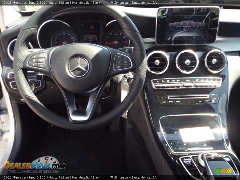 2015 Mercedes-Benz C 300 4Matic Iridium Silver Metallic / Black Photo #9