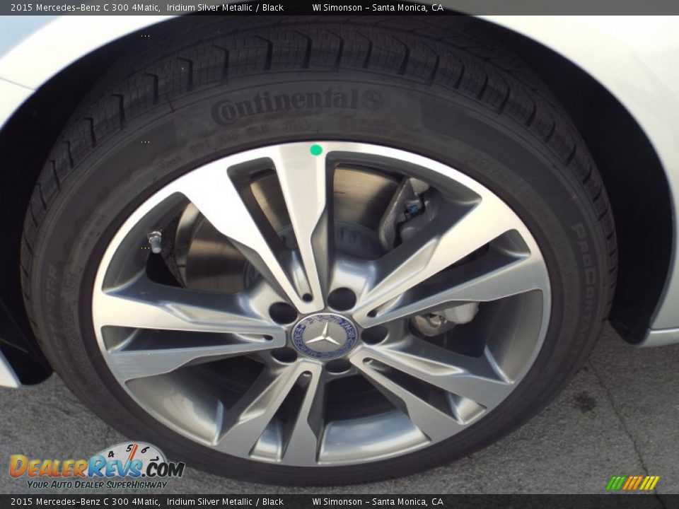 2015 Mercedes-Benz C 300 4Matic Iridium Silver Metallic / Black Photo #10