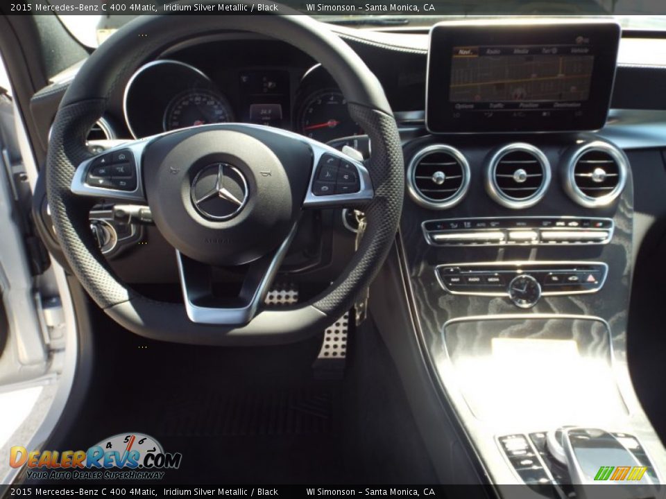 2015 Mercedes-Benz C 400 4Matic Iridium Silver Metallic / Black Photo #8