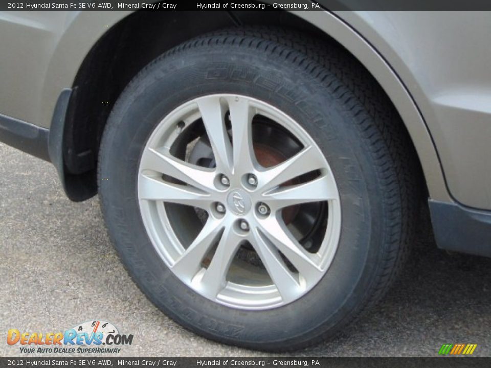 2012 Hyundai Santa Fe SE V6 AWD Mineral Gray / Gray Photo #3