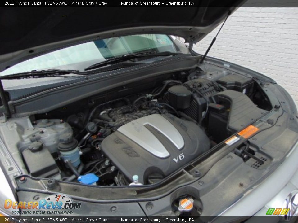 2012 Hyundai Santa Fe SE V6 AWD Mineral Gray / Gray Photo #10