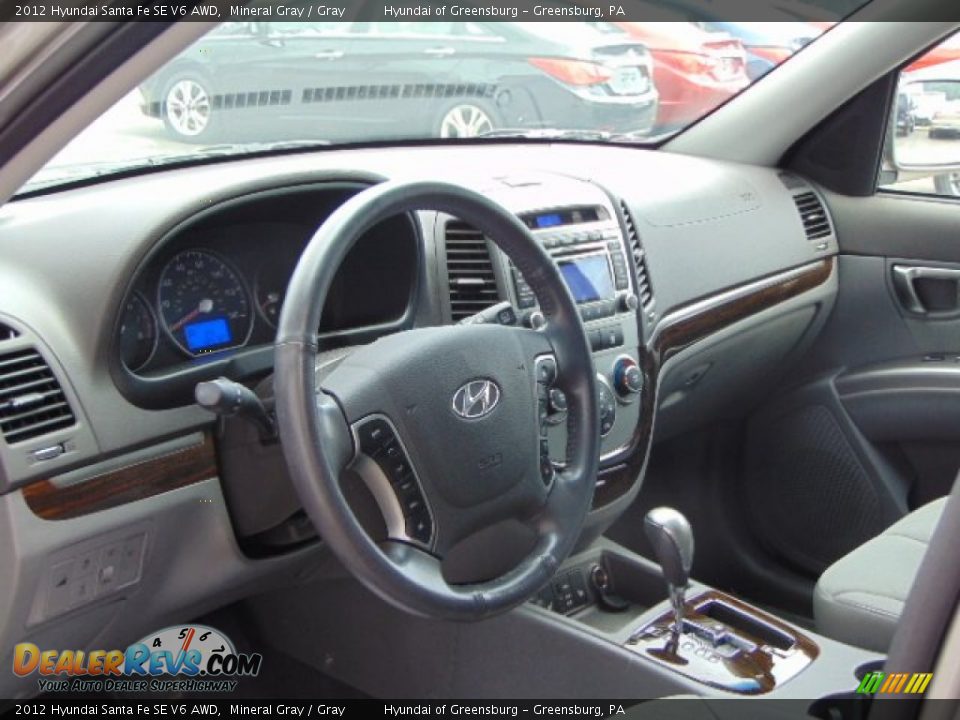 2012 Hyundai Santa Fe SE V6 AWD Mineral Gray / Gray Photo #11
