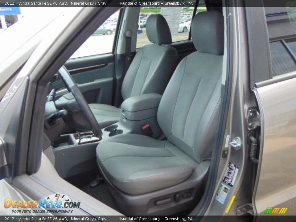 2012 Hyundai Santa Fe SE V6 AWD Mineral Gray / Gray Photo #12