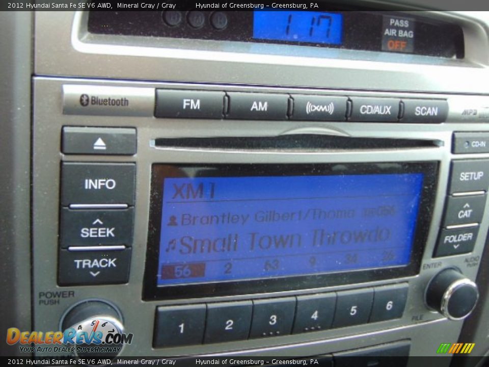 2012 Hyundai Santa Fe SE V6 AWD Mineral Gray / Gray Photo #17