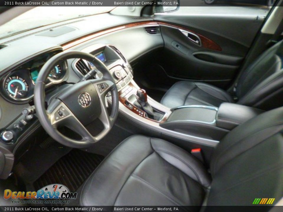 2011 Buick LaCrosse CXL Carbon Black Metallic / Ebony Photo #16
