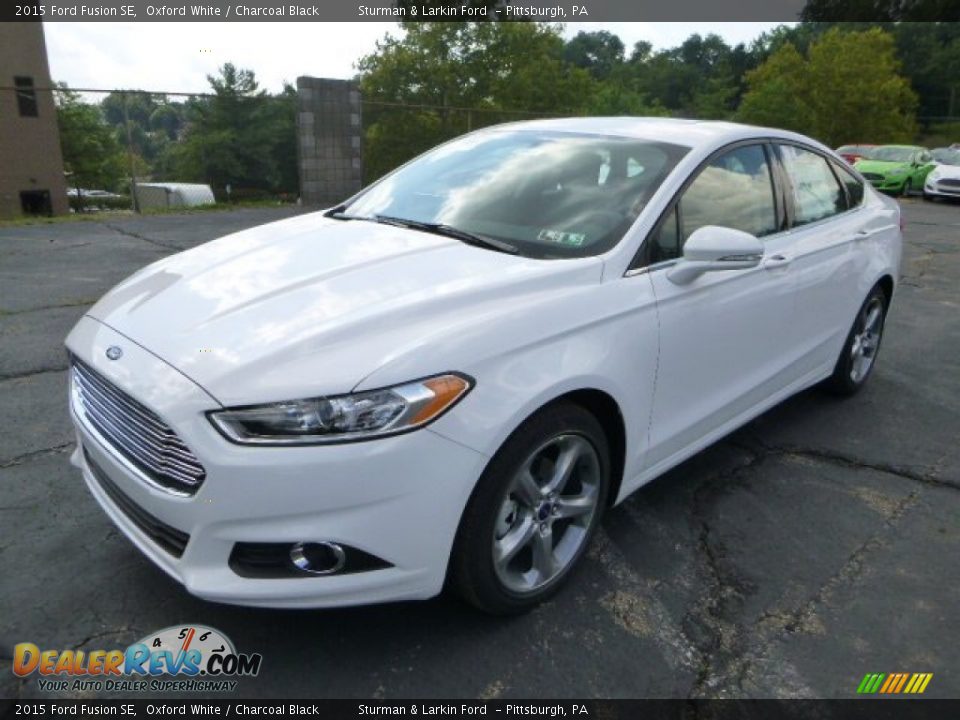 2015 Ford Fusion SE Oxford White / Charcoal Black Photo #5