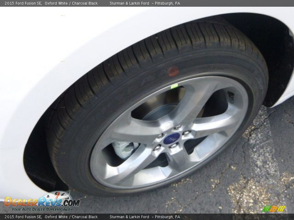 2015 Ford Fusion SE Oxford White / Charcoal Black Photo #7