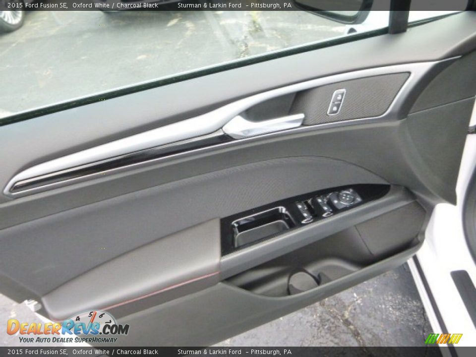 2015 Ford Fusion SE Oxford White / Charcoal Black Photo #11