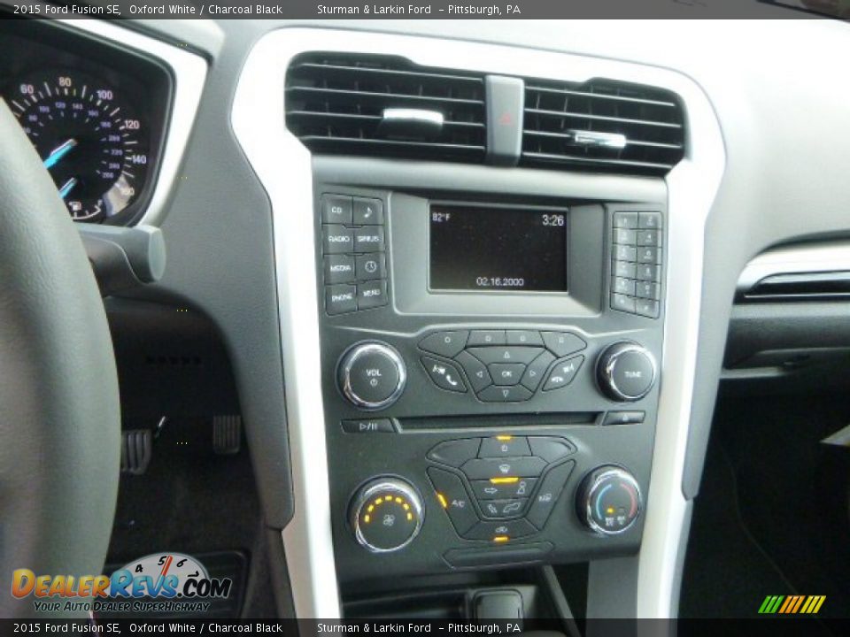 2015 Ford Fusion SE Oxford White / Charcoal Black Photo #13