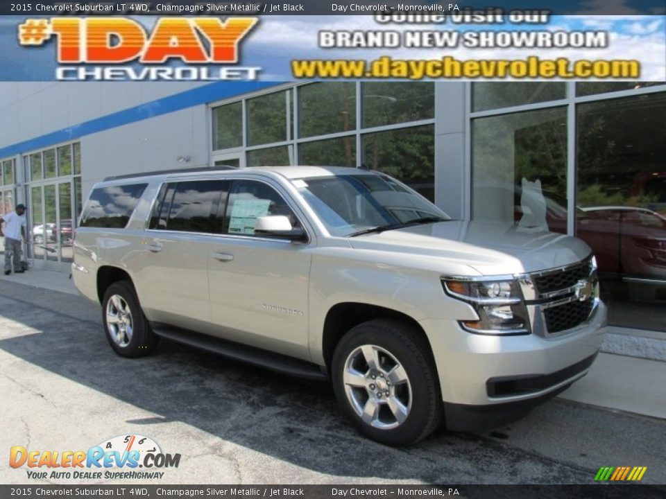 2015 Chevrolet Suburban LT 4WD Champagne Silver Metallic / Jet Black Photo #1