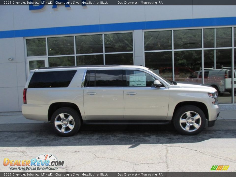 2015 Chevrolet Suburban LT 4WD Champagne Silver Metallic / Jet Black Photo #2