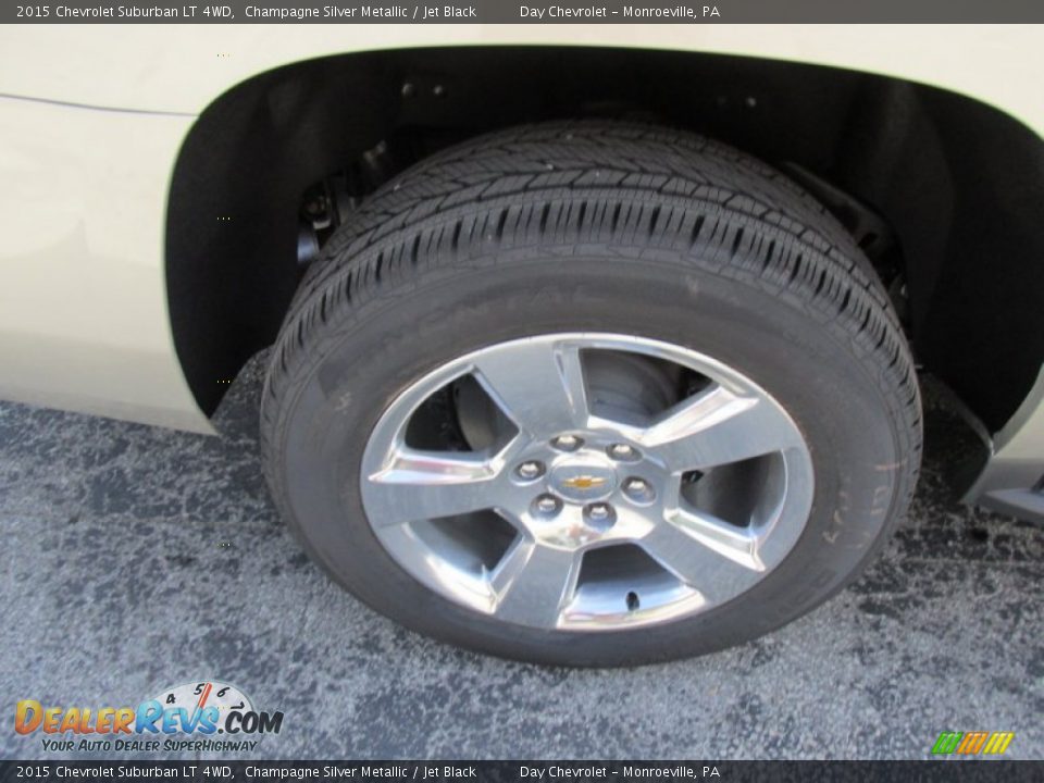 2015 Chevrolet Suburban LT 4WD Champagne Silver Metallic / Jet Black Photo #3