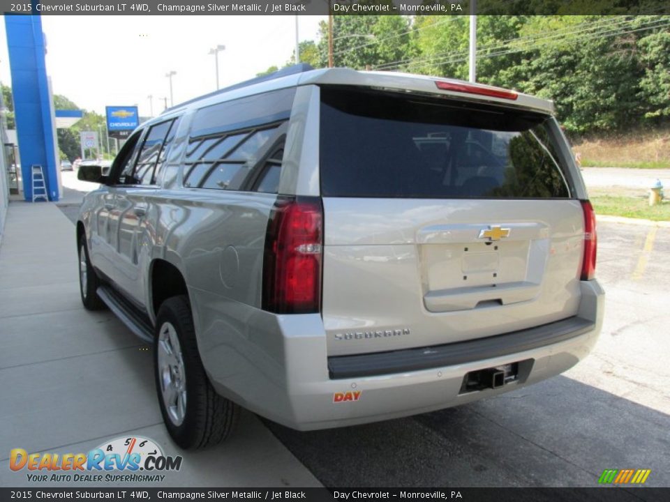 2015 Chevrolet Suburban LT 4WD Champagne Silver Metallic / Jet Black Photo #6