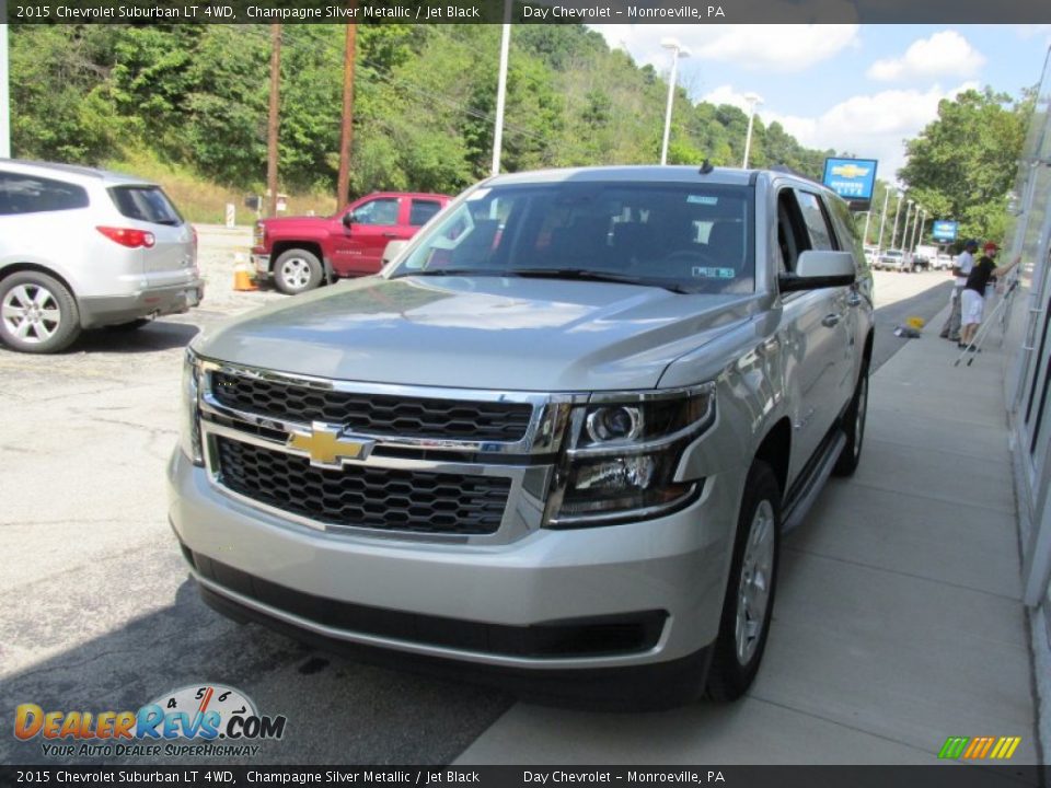 2015 Chevrolet Suburban LT 4WD Champagne Silver Metallic / Jet Black Photo #7
