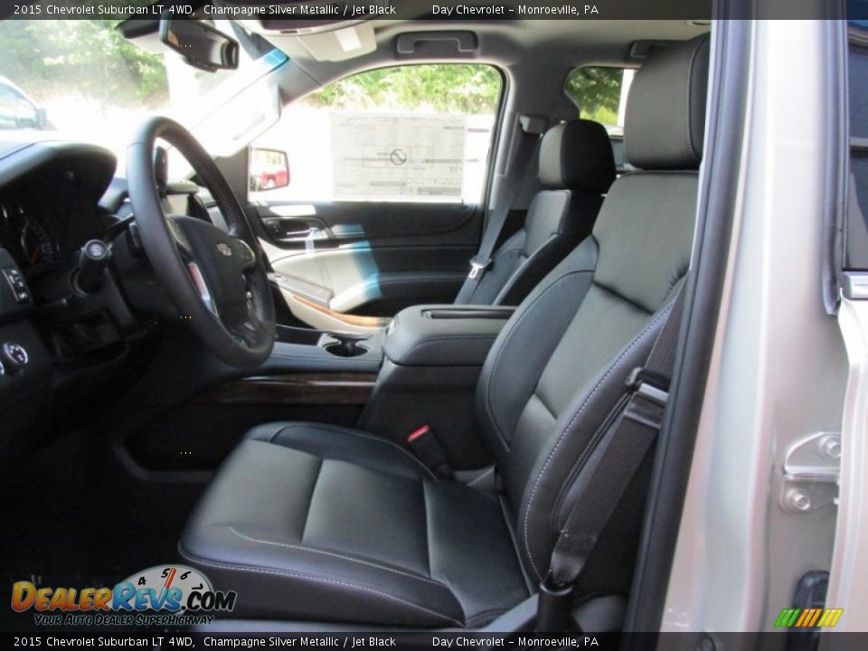 2015 Chevrolet Suburban LT 4WD Champagne Silver Metallic / Jet Black Photo #11