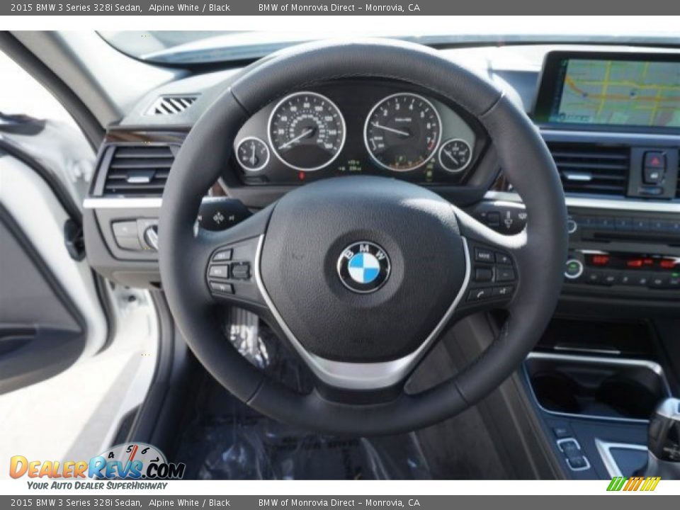 2015 BMW 3 Series 328i Sedan Alpine White / Black Photo #9
