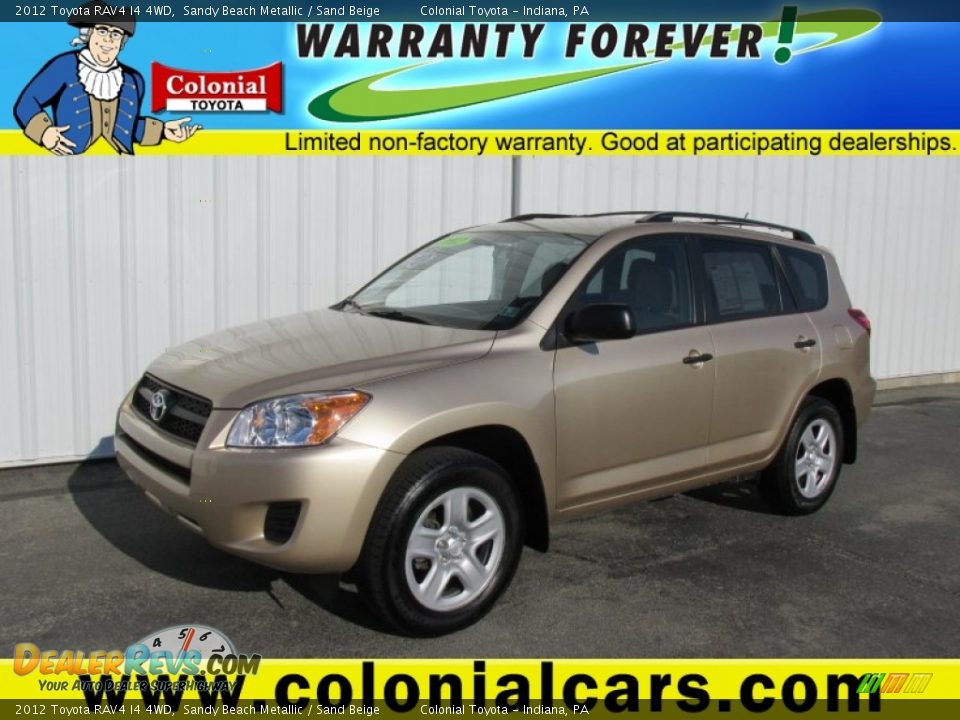2012 Toyota RAV4 I4 4WD Sandy Beach Metallic / Sand Beige Photo #1
