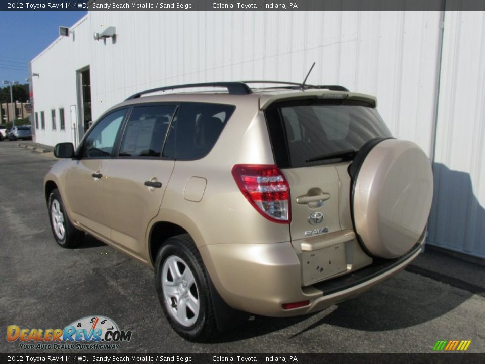 2012 Toyota RAV4 I4 4WD Sandy Beach Metallic / Sand Beige Photo #4