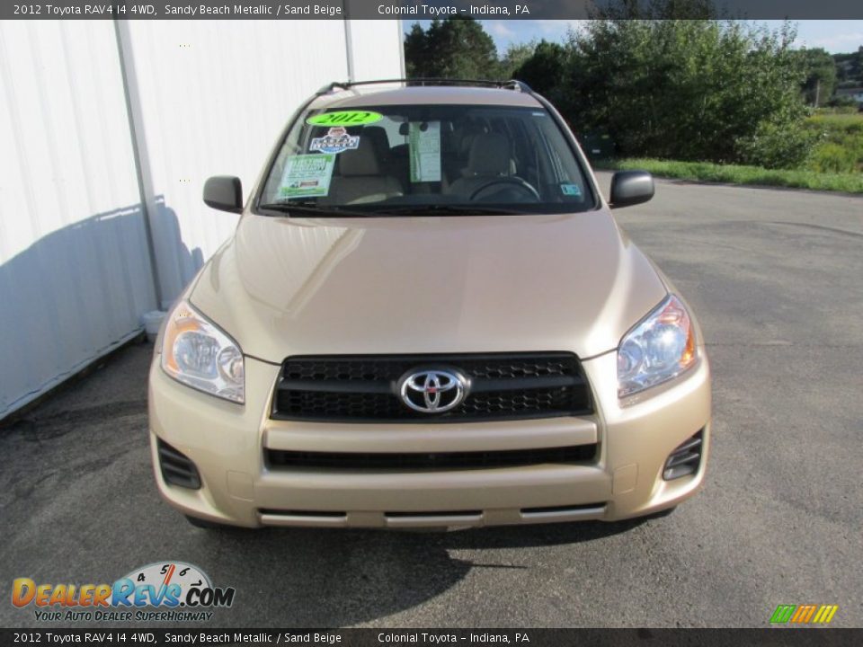 2012 Toyota RAV4 I4 4WD Sandy Beach Metallic / Sand Beige Photo #8