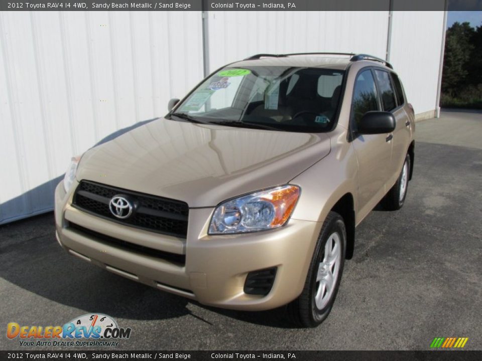 2012 Toyota RAV4 I4 4WD Sandy Beach Metallic / Sand Beige Photo #9