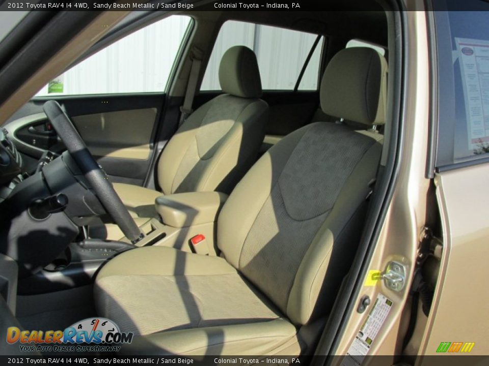 2012 Toyota RAV4 I4 4WD Sandy Beach Metallic / Sand Beige Photo #12