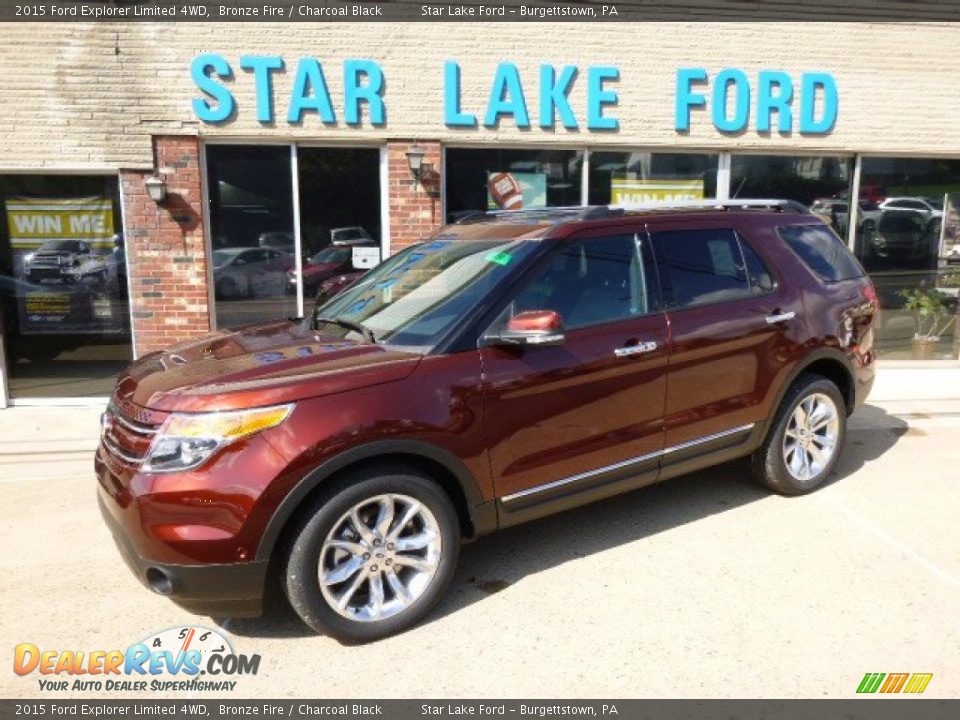 2015 Ford Explorer Limited 4WD Bronze Fire / Charcoal Black Photo #1