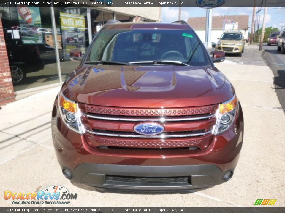 2015 Ford Explorer Limited 4WD Bronze Fire / Charcoal Black Photo #2