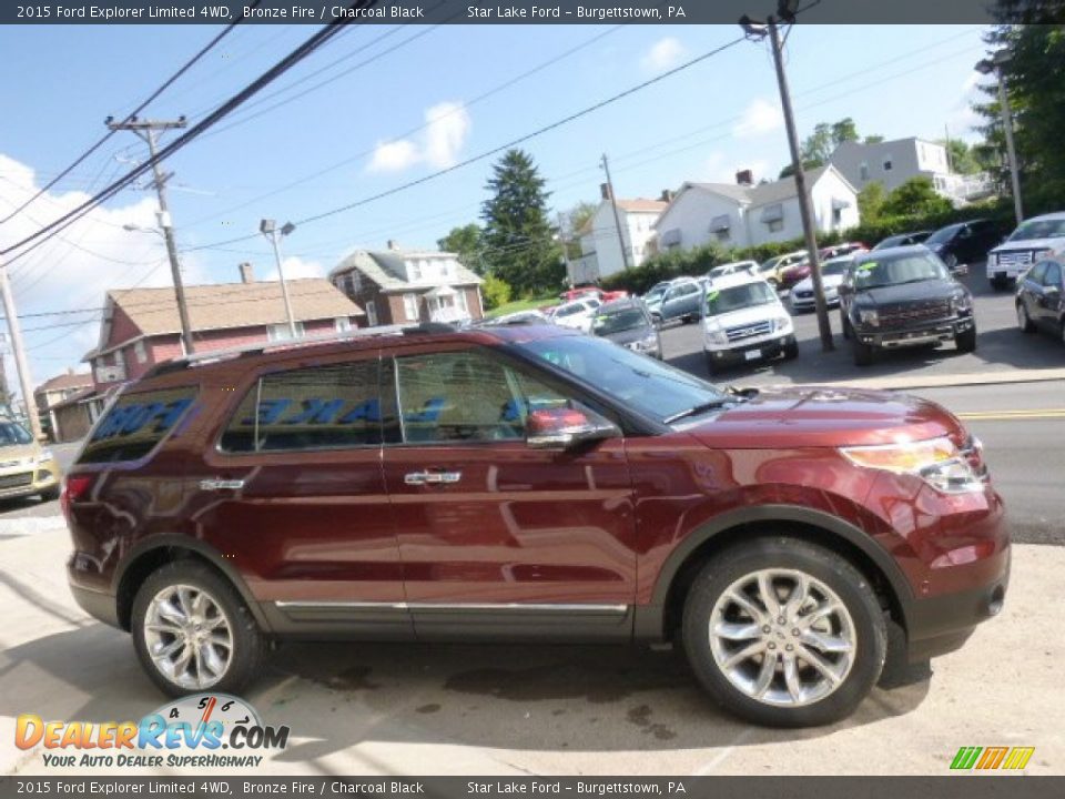 2015 Ford Explorer Limited 4WD Bronze Fire / Charcoal Black Photo #4