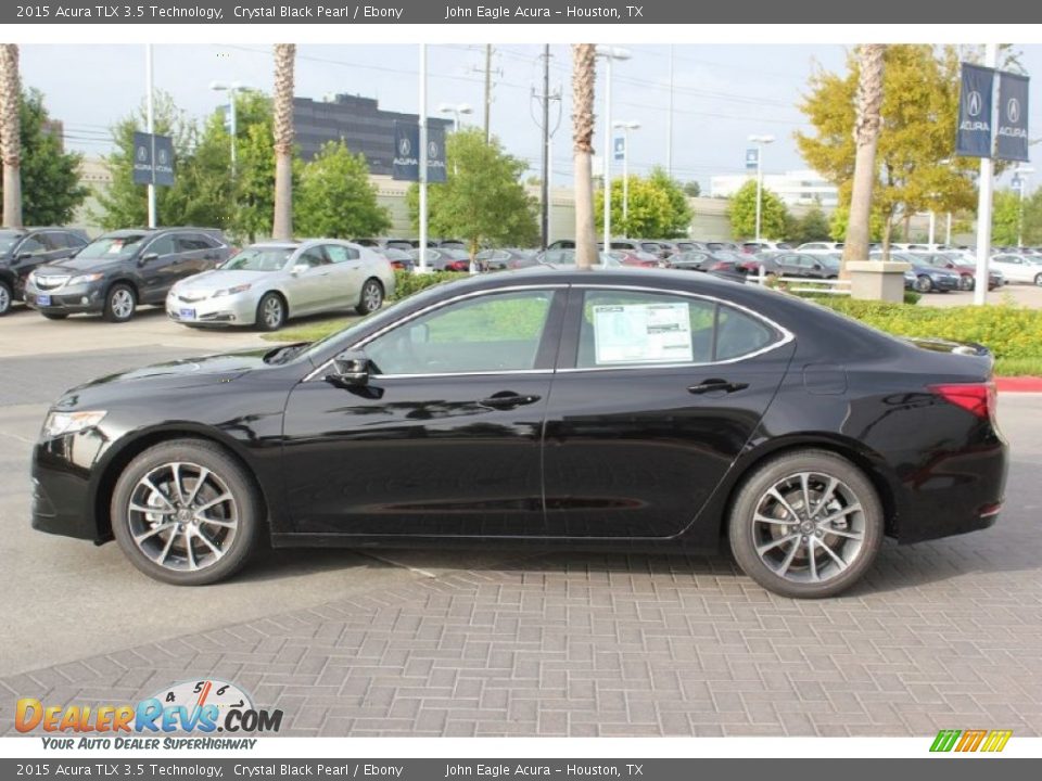 2015 Acura TLX 3.5 Technology Crystal Black Pearl / Ebony Photo #4