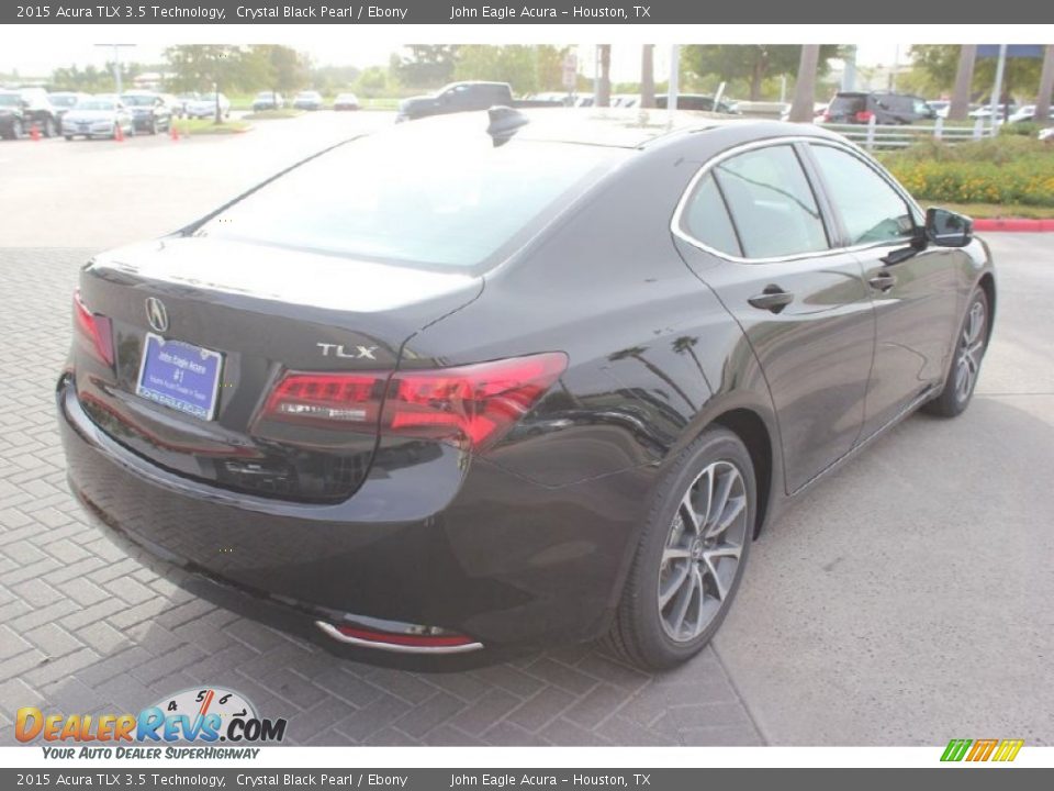 2015 Acura TLX 3.5 Technology Crystal Black Pearl / Ebony Photo #7