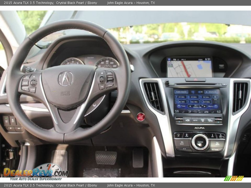 2015 Acura TLX 3.5 Technology Crystal Black Pearl / Ebony Photo #27