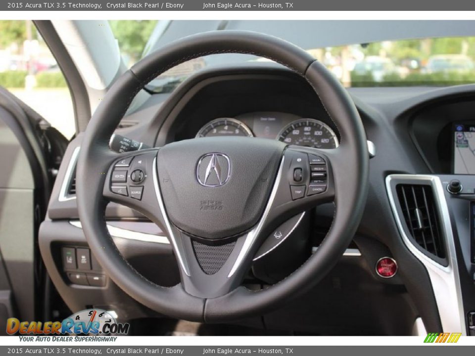 2015 Acura TLX 3.5 Technology Crystal Black Pearl / Ebony Photo #28