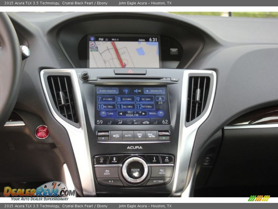 2015 Acura TLX 3.5 Technology Crystal Black Pearl / Ebony Photo #29