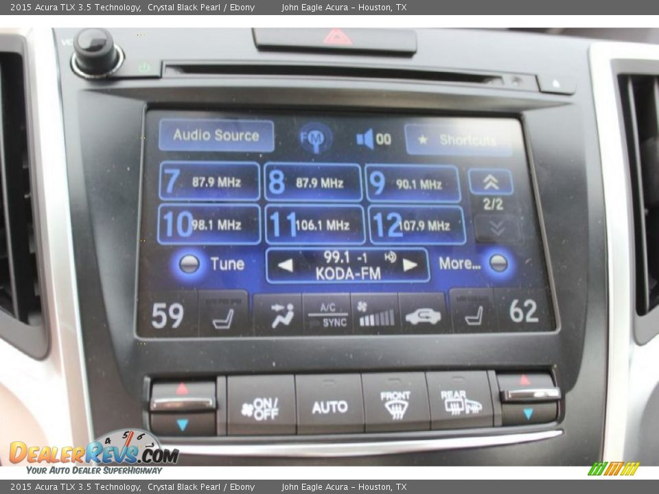 2015 Acura TLX 3.5 Technology Crystal Black Pearl / Ebony Photo #31