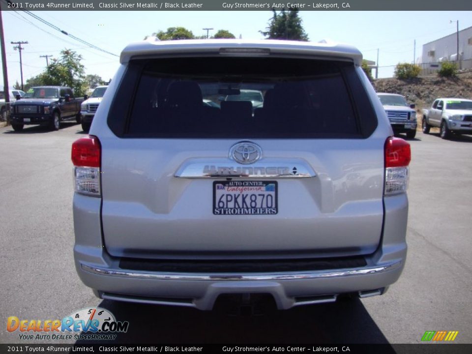 2011 Toyota 4Runner Limited Classic Silver Metallic / Black Leather Photo #6