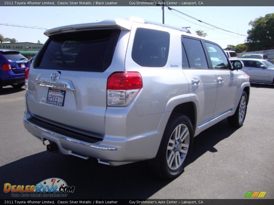 2011 Toyota 4Runner Limited Classic Silver Metallic / Black Leather Photo #7