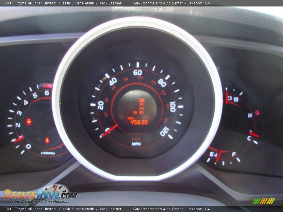 2011 Toyota 4Runner Limited Classic Silver Metallic / Black Leather Photo #12