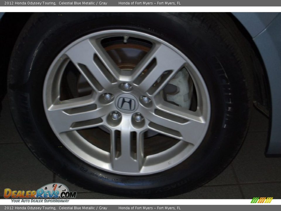 2012 Honda Odyssey Touring Celestial Blue Metallic / Gray Photo #5