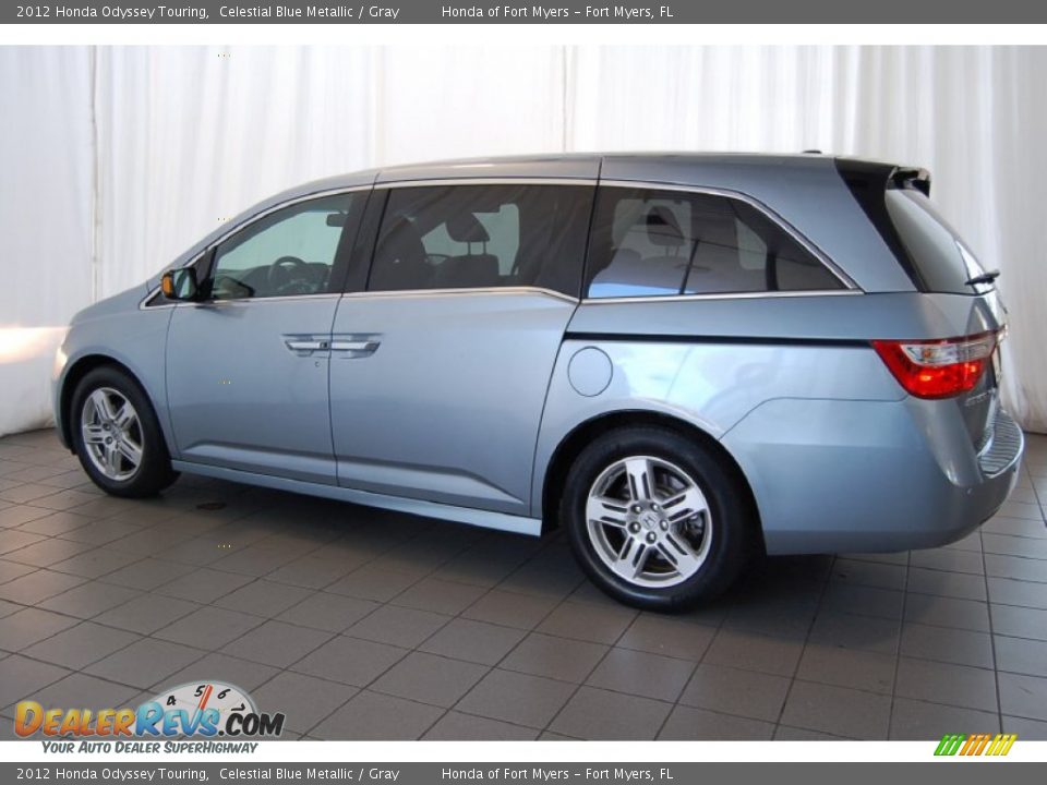 2012 Honda Odyssey Touring Celestial Blue Metallic / Gray Photo #12