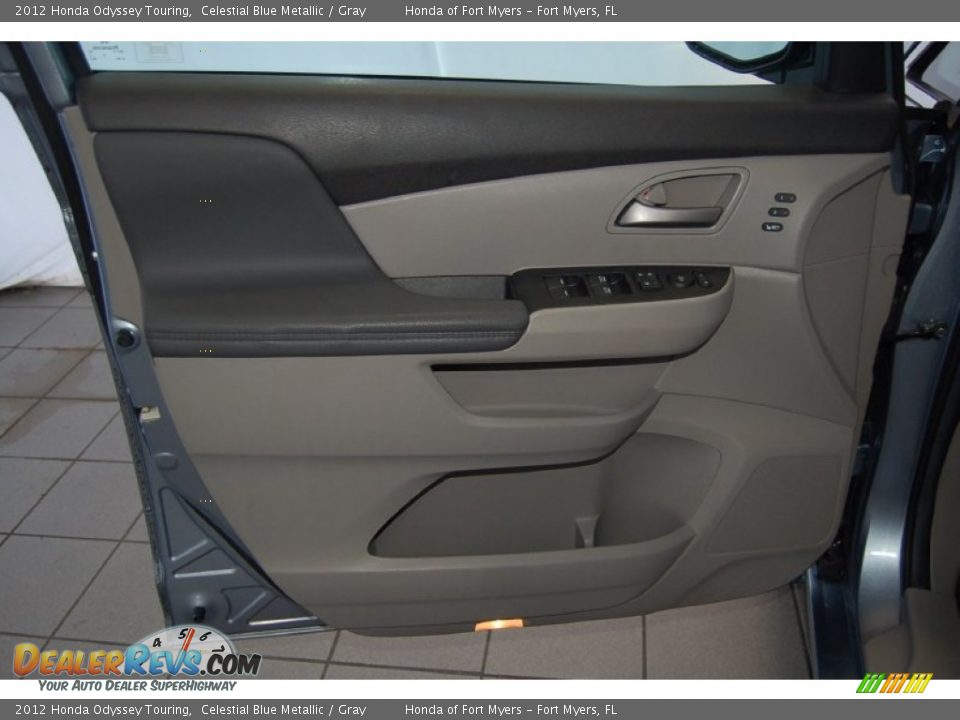 2012 Honda Odyssey Touring Celestial Blue Metallic / Gray Photo #13
