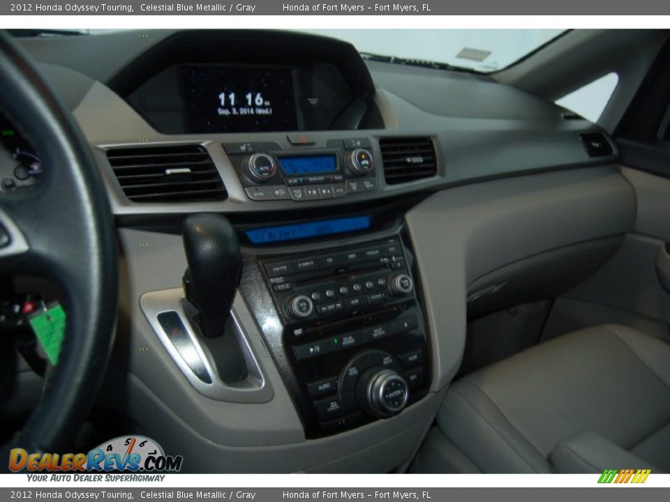 2012 Honda Odyssey Touring Celestial Blue Metallic / Gray Photo #17