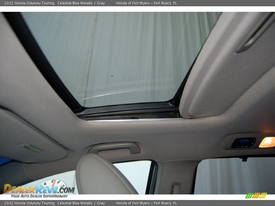 2012 Honda Odyssey Touring Celestial Blue Metallic / Gray Photo #18