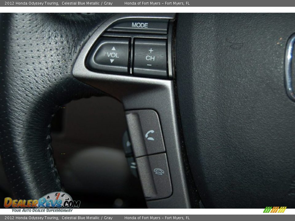 2012 Honda Odyssey Touring Celestial Blue Metallic / Gray Photo #26