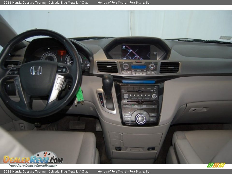 2012 Honda Odyssey Touring Celestial Blue Metallic / Gray Photo #31
