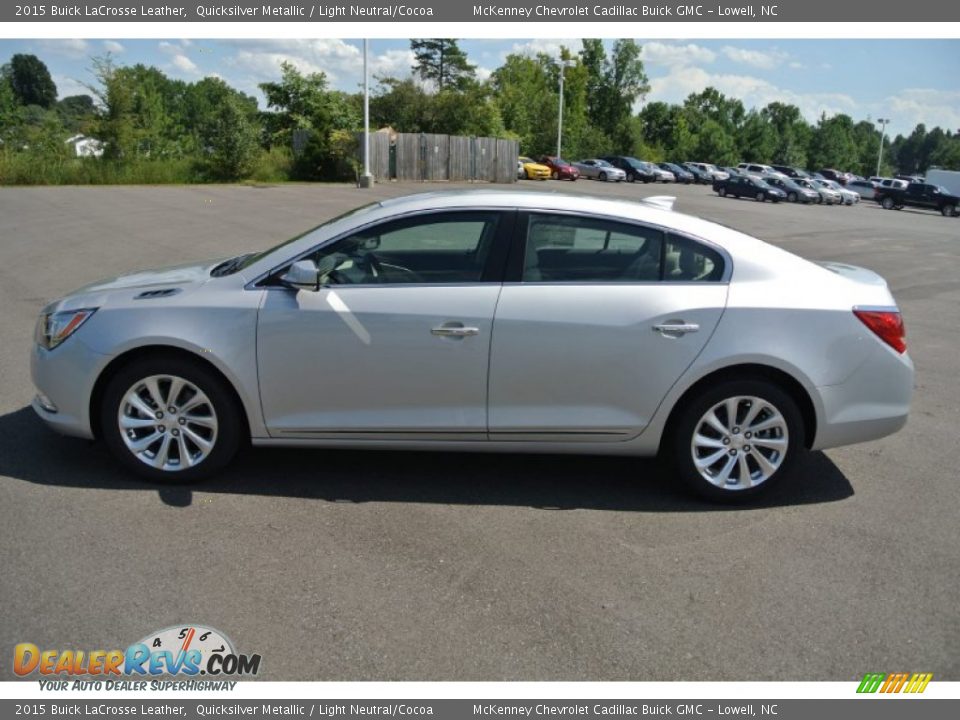 2015 Buick LaCrosse Leather Quicksilver Metallic / Light Neutral/Cocoa Photo #3