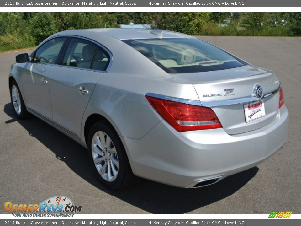 2015 Buick LaCrosse Leather Quicksilver Metallic / Light Neutral/Cocoa Photo #4