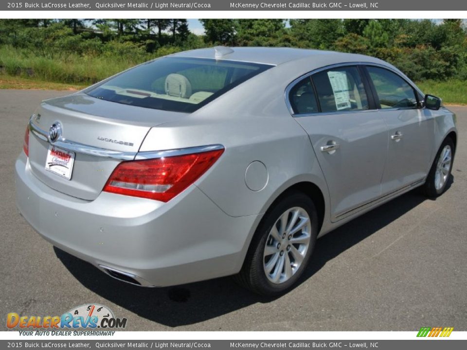 2015 Buick LaCrosse Leather Quicksilver Metallic / Light Neutral/Cocoa Photo #5