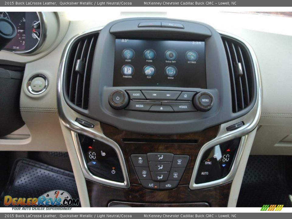2015 Buick LaCrosse Leather Quicksilver Metallic / Light Neutral/Cocoa Photo #10