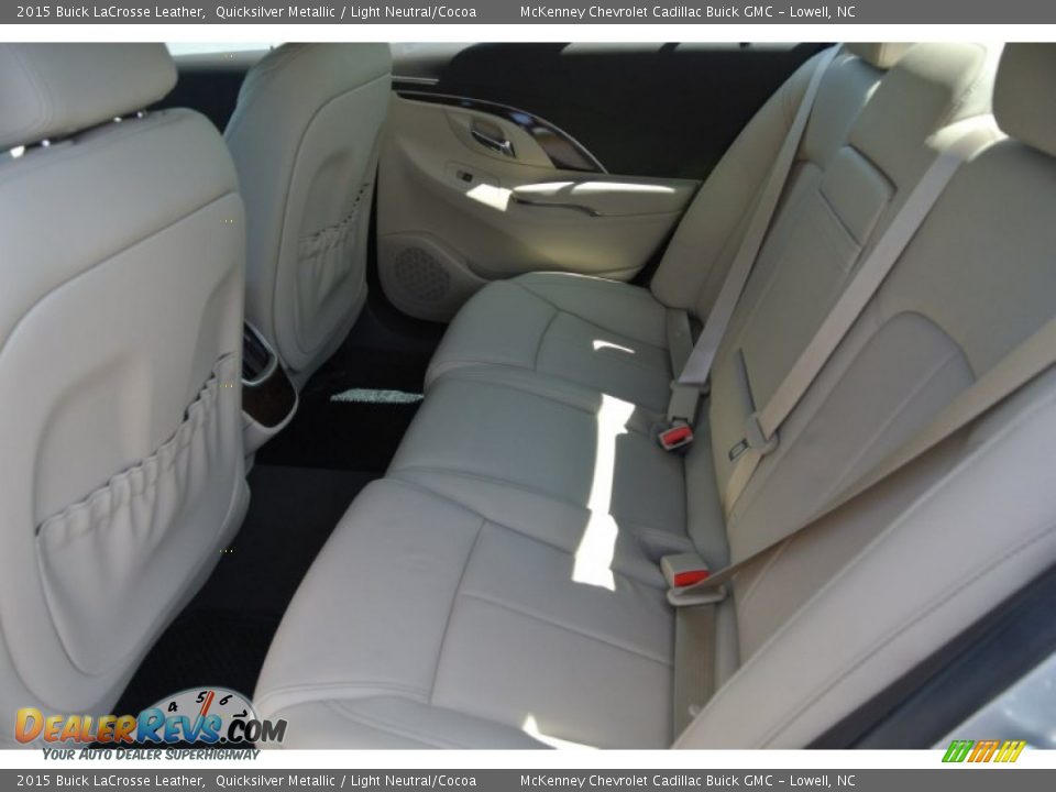 2015 Buick LaCrosse Leather Quicksilver Metallic / Light Neutral/Cocoa Photo #13